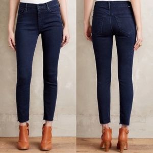 MOTHER High Waisted The Looker Ankle Fray Size 28